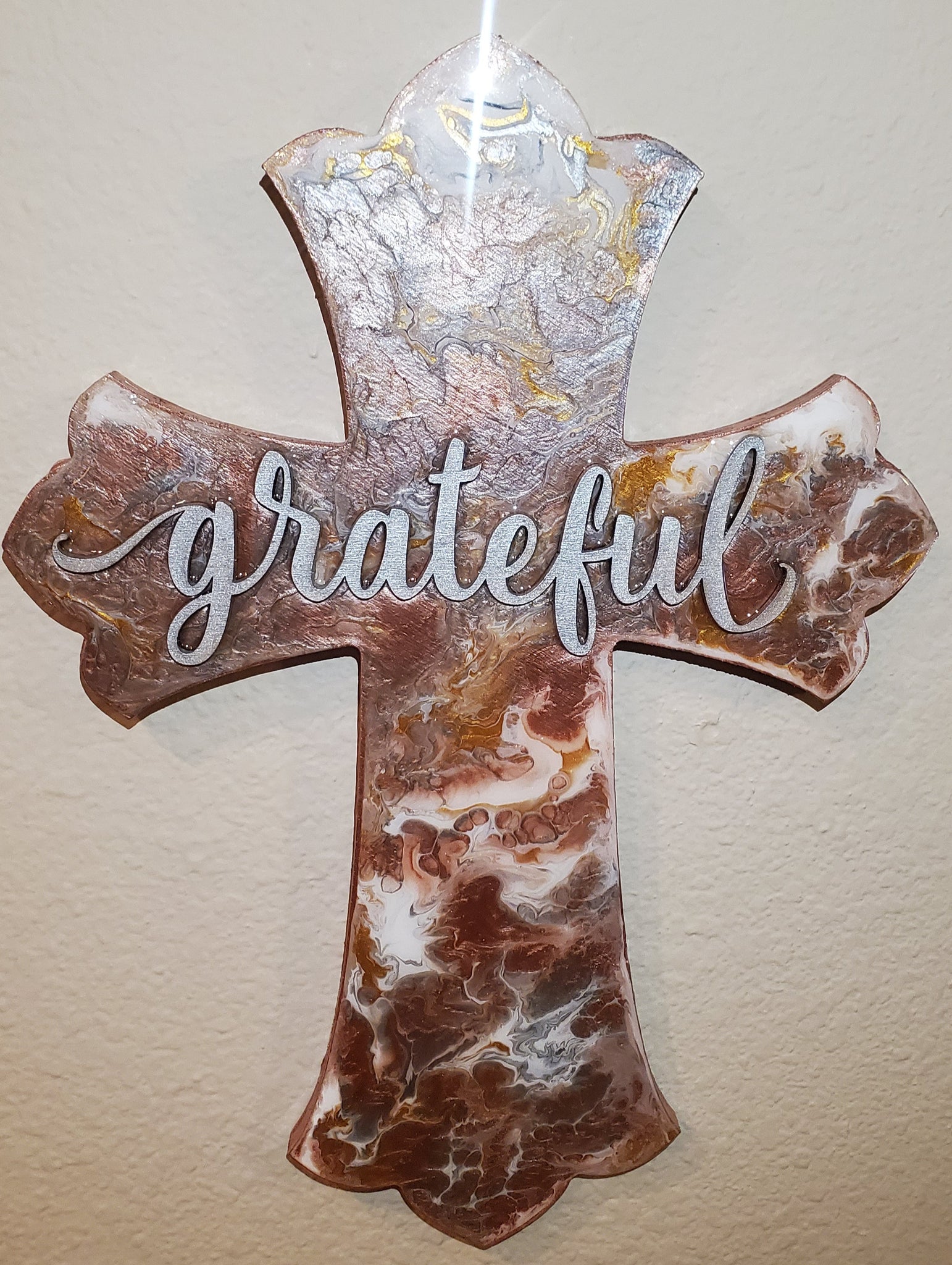 Redemption 16" Wooden Cross - "Luxurious"